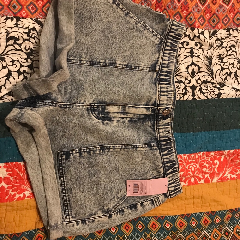 Denim shorts